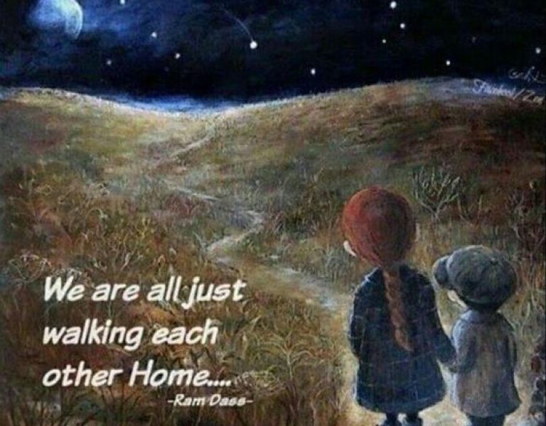 WE ARE ALL JUST WALKING EACH OTHER HOME